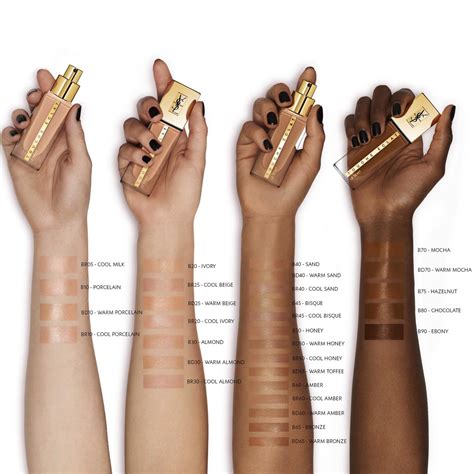 ysl touche eclat le teint creme swatches